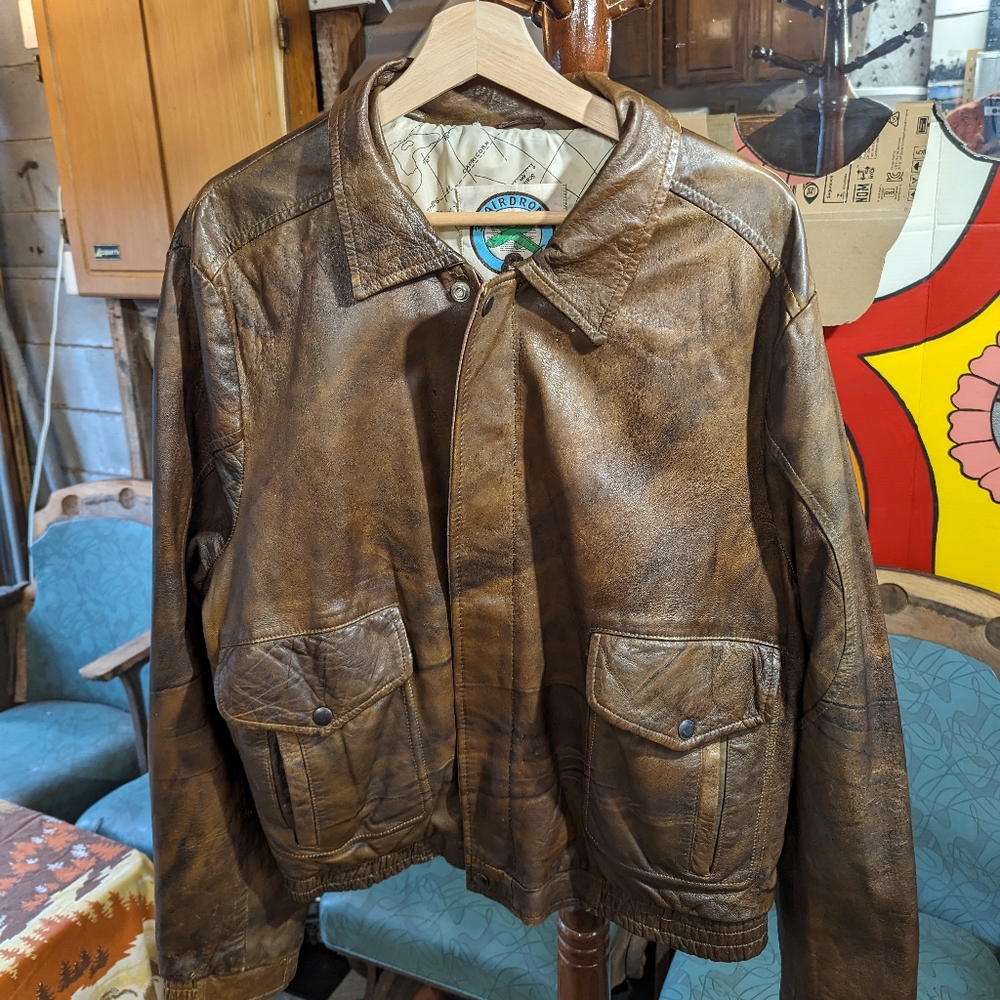 49 Airdrome 46 leather pilots jacket